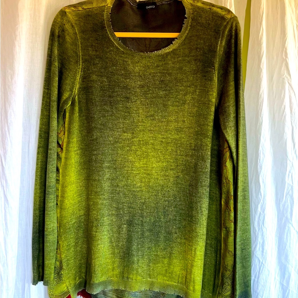 Avant toi super fine cashmere knit and silk tunic sweater